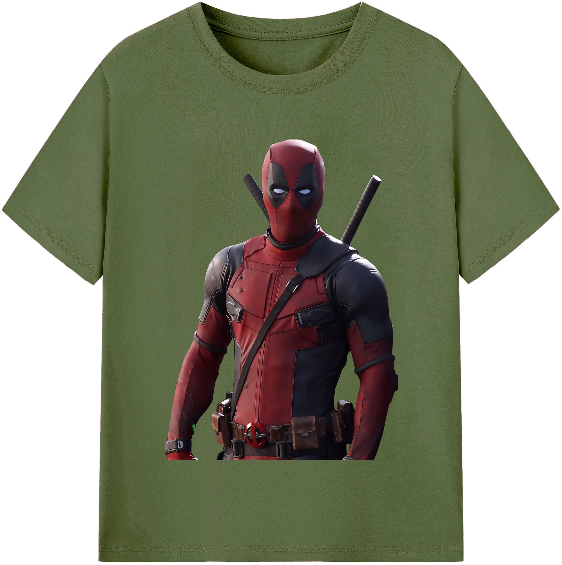 （画像用） Deadpool デッドプール 綿100％半袖Tシャツ（フロントプリント）
